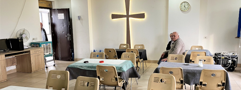 Middle Eastern church in a small building