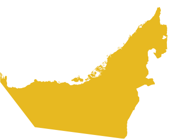 Map of the United Arab Emirates