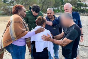 Refugee in Greece has hands laid on her and prayed for after being baptized