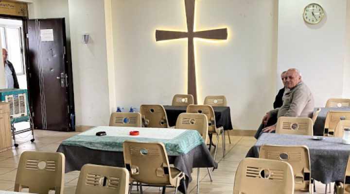 Middle Eastern church in a small building